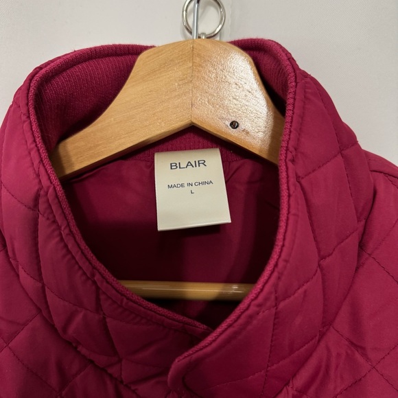 Blair Women's Quilted Vest WinterBerry Size: L - Picture 8 of 12